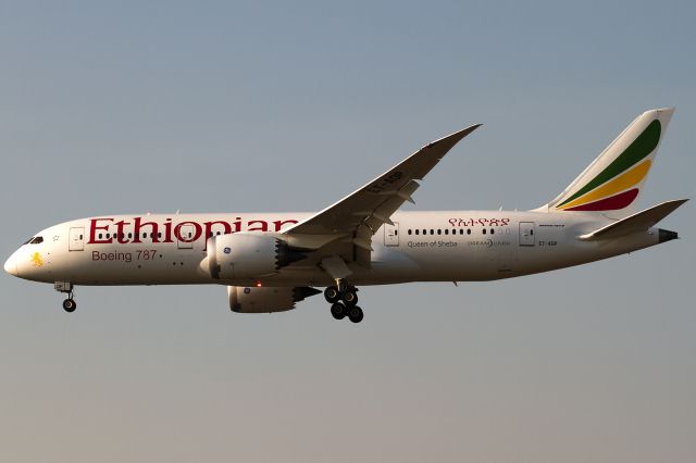 Boeing 787-8 (ET-AOP) - queen of sheba, evening