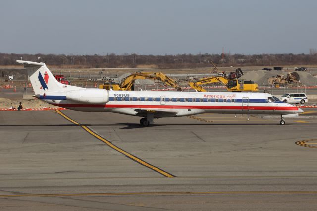 Embraer ERJ-145 (N669MB) - ENY3169 on the short hop to Norfolk VA and then Miami. 6 April 2015