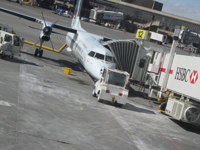 de Havilland Dash 8-400 — - A shot of a Dash 8-Q400 in Calgary waiting to take us to Grande Prairie !