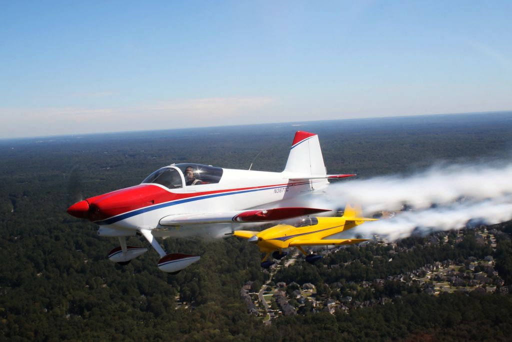 Vans RV-6 (N367TC) - This is 'Murf' in his RV-6 and 'Carnac' in his RV-7 somewhere over Georgia. We had just finished an 11-ship flyover for the 2022 MOTUL Petit Le Mans. I took this from the backseat of an RV-8 flown by 'Sleepy'