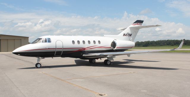 Hawker 800 (N479M) - A Hawker Beechcraft 900XP on the ramp at Pryor Field Regional Airport, Decatur, AL - July 8, 2017.