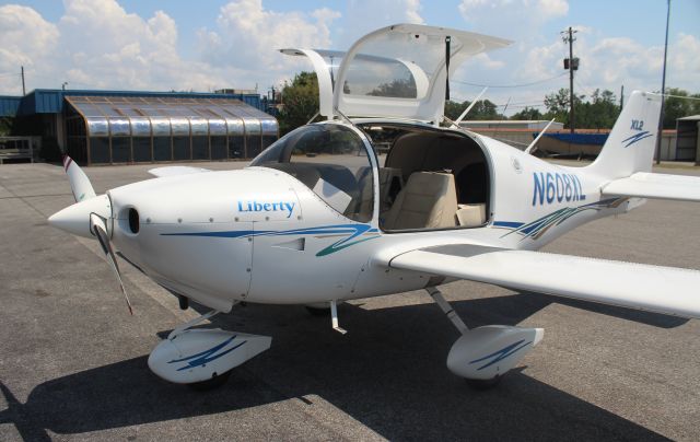 LIBERTY (2) XL-2 (N680XL) - A Liberty Aerospace Liberty XL-2 on the ramp at Northeast Alabama Regional Airport, Gadsden, AL - August 20, 2019.