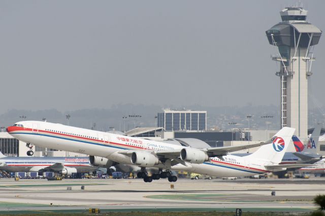 Airbus A340-600 (B-6050) - B-6050  Airbus  A340-642  CES  KLAX  20130305  4460