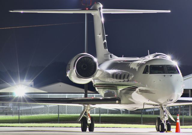 Gulfstream Aerospace Gulfstream IV (N470QS) - An ex-NetJets, now Executive Jet Management, G450 sitting overnight at KVPZ. br /br /8/13/23