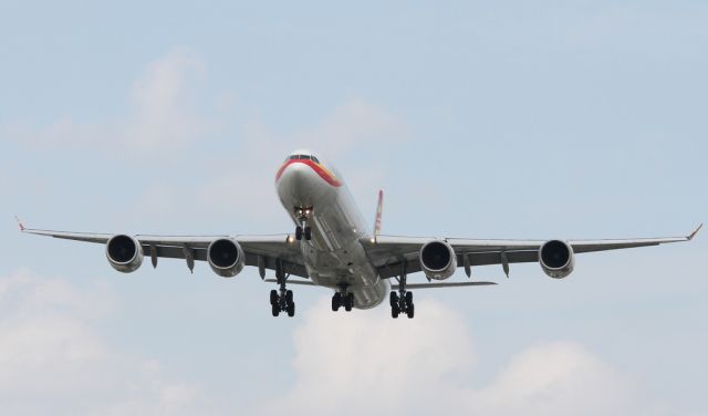 Airbus A340-600 (B-6510) - On approach at Toronto