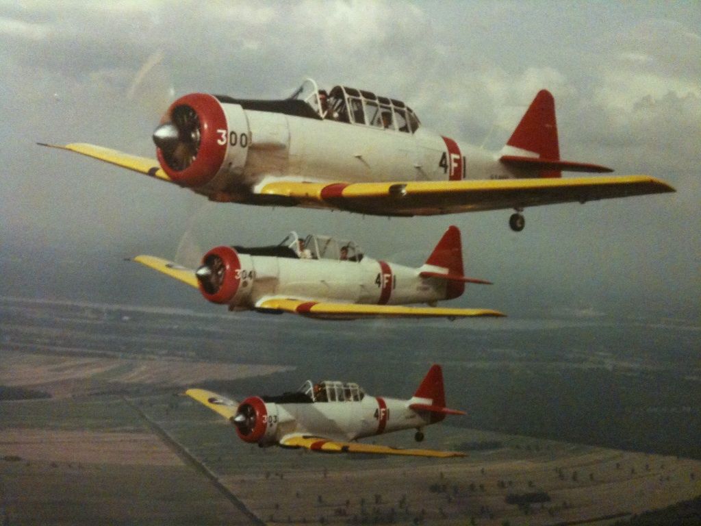 North American T-6 Texan (N810JF) - O the fun we had, flying all over Louisiana in our SNJs (The good ole days!!)