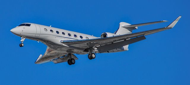 Gulfstream Aerospace Gulfstream G650 (M-MBLY) - M-MBLY Gulfstream G650ER s/n 6456 - Harry Reid International Airport  KLASbr /Photo: TDelCorobr /January 8, 2024