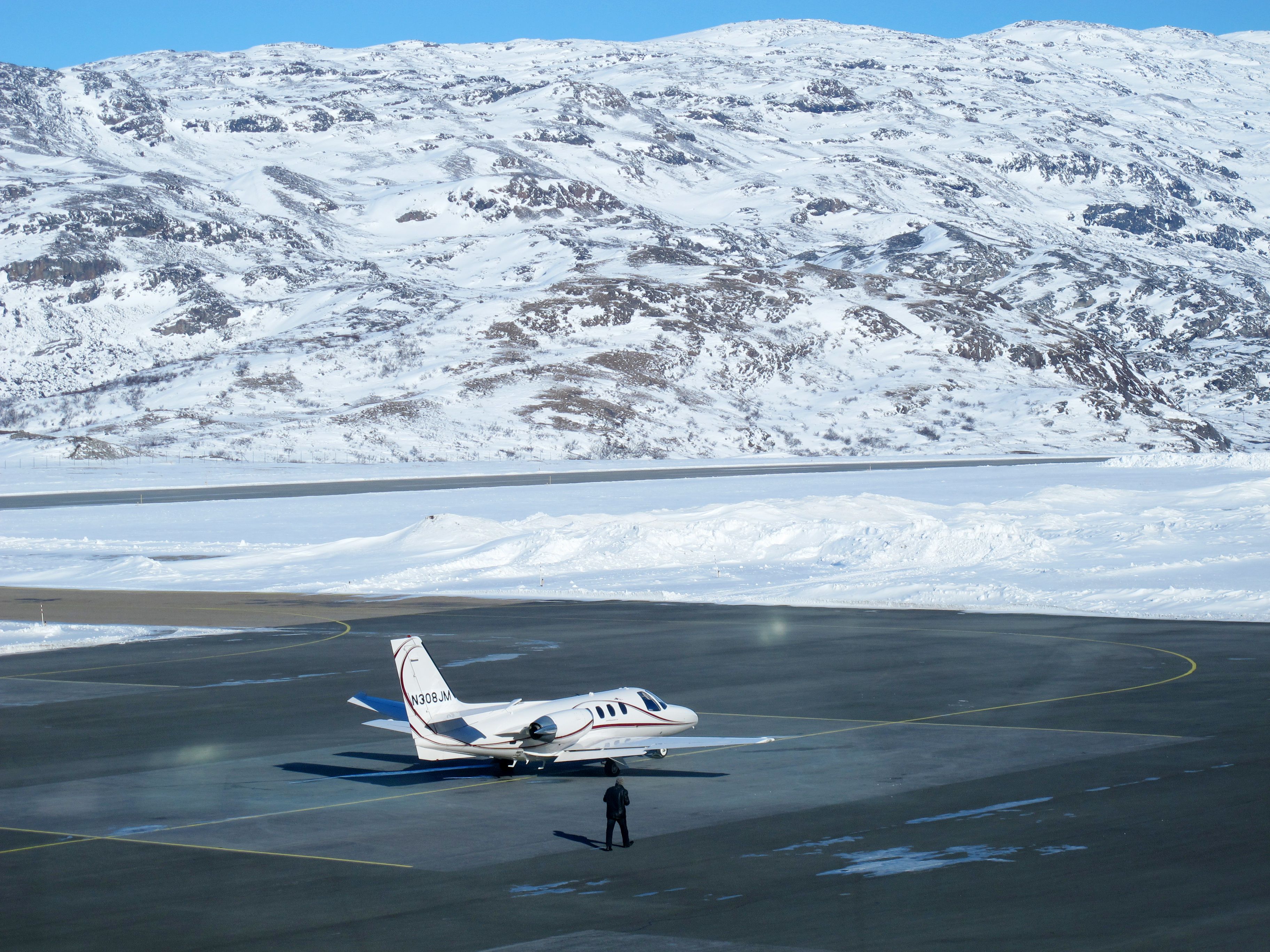 Cessna Citation 1SP (N308JM) - Fuel stop at at Narsarsuaq, Greenland yesterday. Breathtaking views.