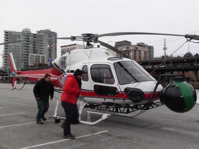 — — - for a movie, actually taken in new west, BC. owned by blackcomb helicopters