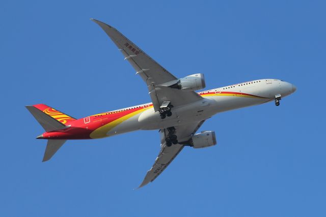 Boeing 787-8 (B-7839) - Flight from Shanghai on 10/2017, pic. shows that the plane came too high on final-approach and aborted landing.