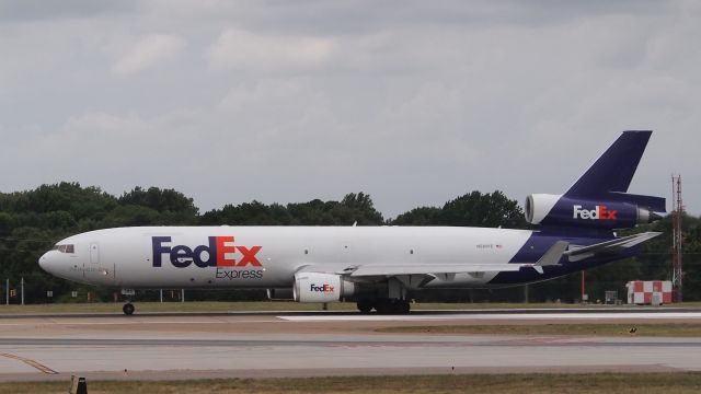 Boeing MD-11 (N585FE) - "Katherine" on takeoff roll down 18R