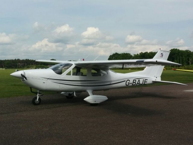 Cessna Cardinal (G-BAJE) - On the apron at Vliegveld Hilversum (the Netherlands)