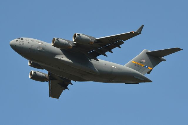 Boeing Globemaster III (90-0534) - 437th Airlift Wing Air Mobility Command "Minutemen," headquartered at Joint Base Charleston, S.C., departing KCLT having provided support for the Presidents visit to Charlotte the day before. - 9/1/18