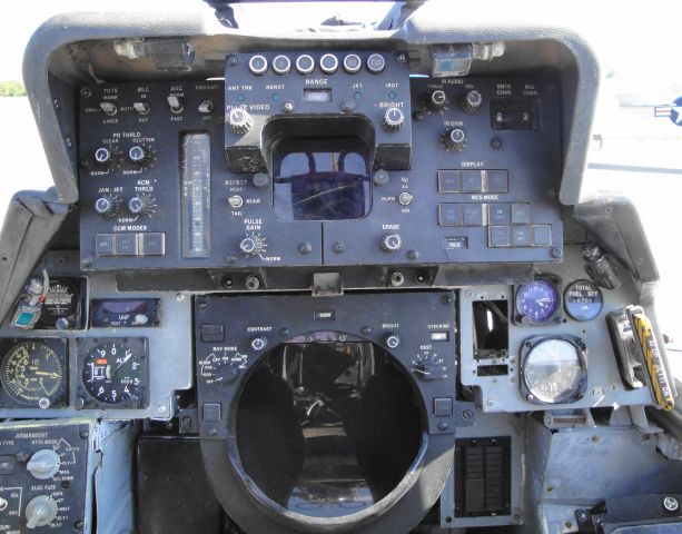 Grumman F-14 Tomcat — - Backseat of an F-14A. On display at the Hickory Aviation Museum.