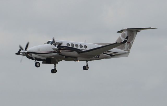 Beechcraft Super King Air 200 (N204BK) - A Beechcraft B250GT departing Runway 27 at Jack Edwards National Airport, Gulf Shores, AL - June 30, 2017. Shot from the Platinum Air Center ramp.