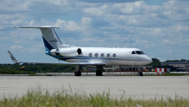 Gulfstream Aerospace Gulfstream 3 (N400AA) - Catching some tarmac time is this 1982 Gulfstream 1159A in the Summer of 2020.