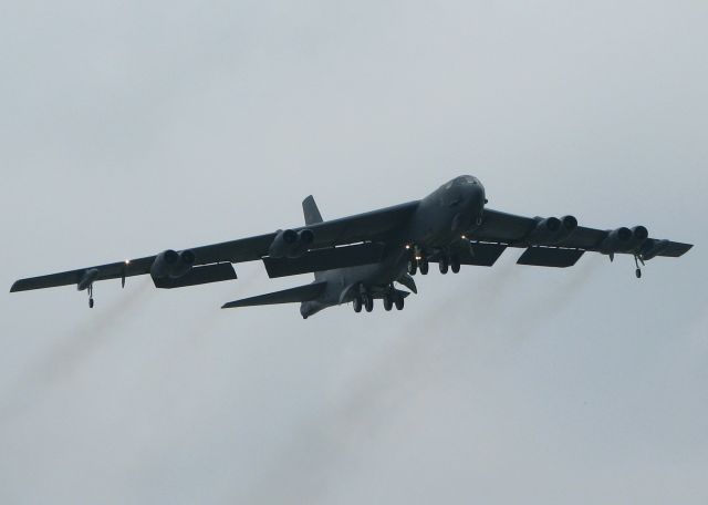 Boeing B-52 Stratofortress (60-0051) - A B-52H doing touch and goes at Barksdale Air Force Base.