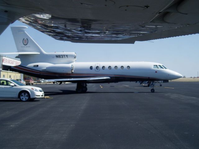 Dassault Falcon 50 (N83TY) - Parked at Mineral Wells, TX on 3-11-08.