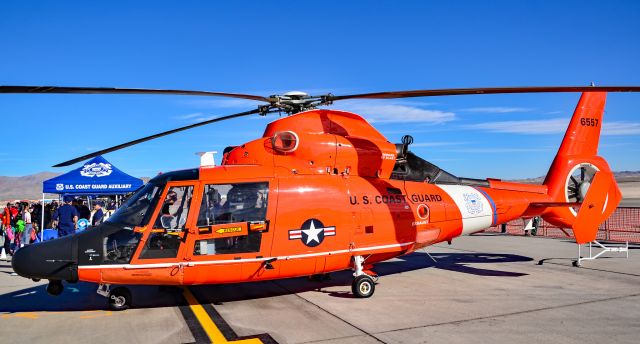 Aerospatiale Dauphin 2 (SA-365C) — - U.S. Coast Guard Aérospatiale HH-65C Dolphin 6557 - Aviation Nation 2017 br /br /Las Vegas - Nellis AFB (LSV / KLSV)br /USA - Nevada, November 11, 2017br /Photo: TDelCoro