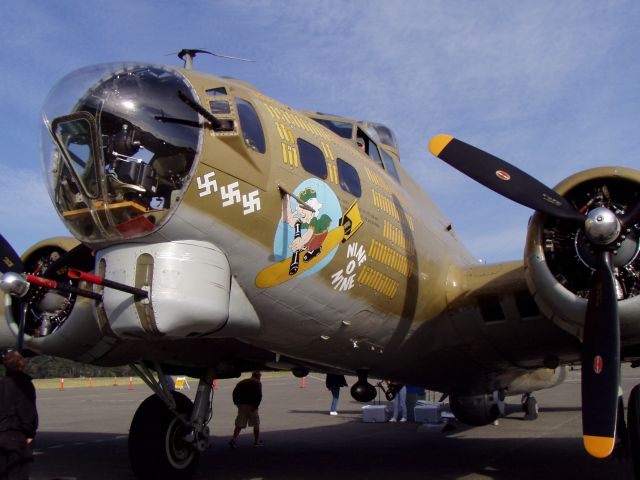 — — - Collings Foundation "909". Taken at Arcata Airport, Humboldt County, CA.