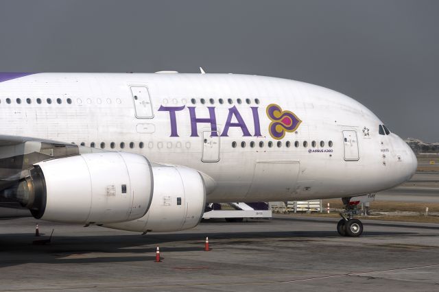 Airbus A380-800 (HS-TUD) - 8th Jan., 2020: Parked on the ramp.