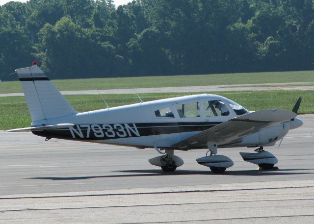 Piper Cherokee (N7933N) - Parked at Downtown Shreveport.