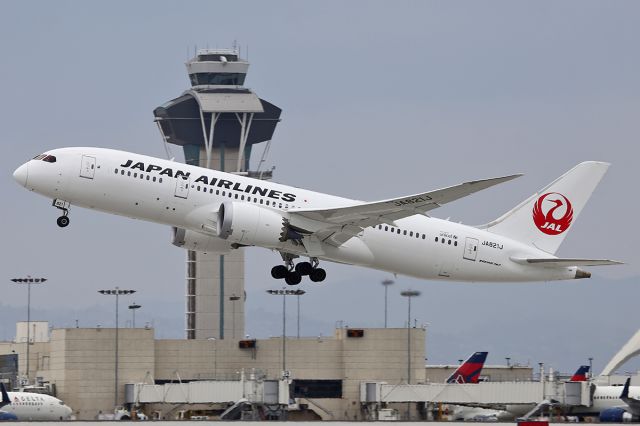 Boeing 787-8 (JA821J) - Taking off.