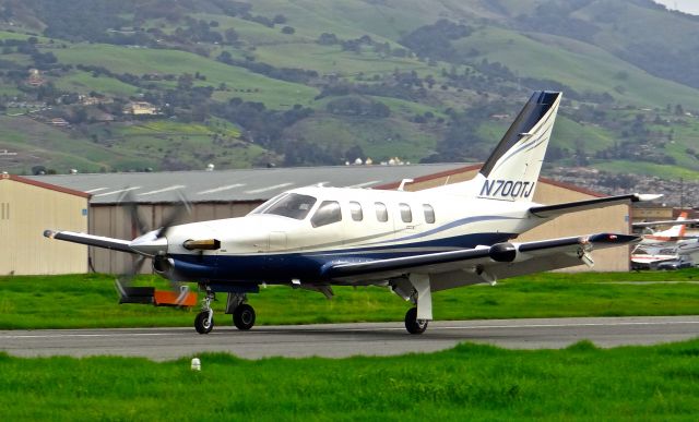 Socata TBM-700 (N700TJ) - TBM 700 rolling out at Reid Hillview Airport.