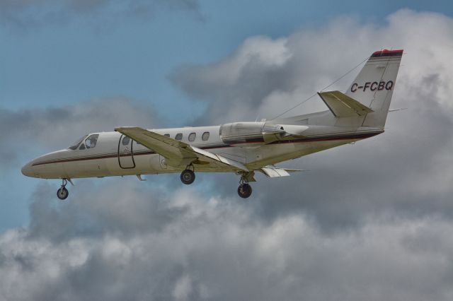 Cessna Citation V (C-FCBQ) - Landing in CYHU, 2-10-2019