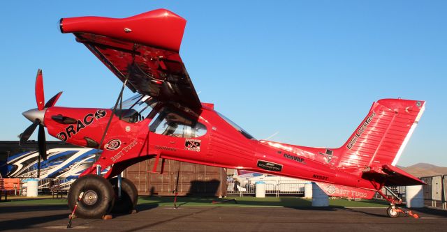 PZL-OKECIE Wilga 2000 (N123T) - This is the highly modified PZL-104 Turbine Wilga 2000 "Draco" that crashed earlier today while attempting to take off from Reno Stead Airport in strong winds. Fortunately, no occupants were injured; however, the aircraft was extensively damaged. While on its takeoff roll along Runway 26, the aircraft ground looped and went off the right side of the runway as the wings collapsed. br /The aircraft had been on display at the just-concluded 2019 National Championship Air Races (aka: Reno Air Races) which is where this photo was taken four days ago. High winds on the final day of the races yesterday had caused the cancellation of the Biplane Gold Medal race, and those strong winds had carried over into today. The pilot of "Draco," owner Mike Patey, was reportedly attempting to depart RTS in advance of the arrival of a weather front with even stronger wind gusts. 