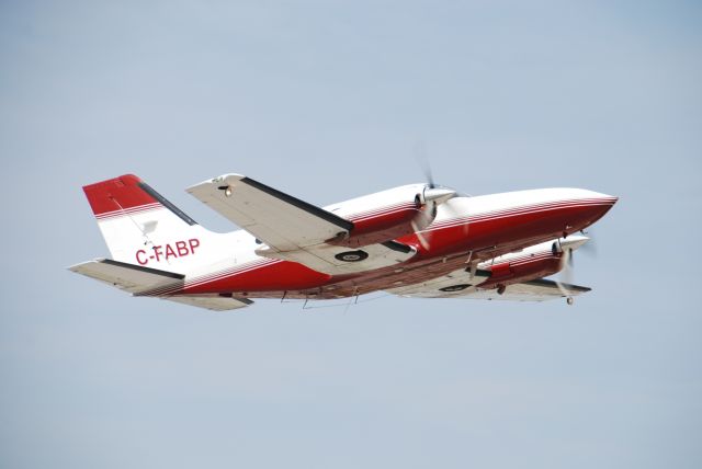 Cessna 421 (C-FABP) - C-FABP C421C of Leeds Transit departing CYKZ for CYGK.  April 15/10