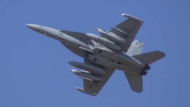 McDonnell Douglas FA-18 Hornet (16-6946) - EA-18G Growler taking off out of Amarillo, Texas, on 10 Oct 2013.