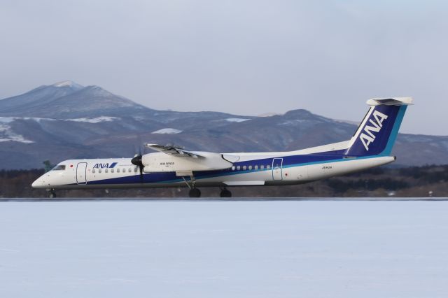 de Havilland Dash 8-400 (JA842A) - 2015 02 14: AfterLanding at Hakodate Arport.