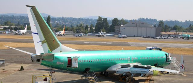 Boeing 737-800 (N1786B) - From the flight line at Renton. To be registration B-1308