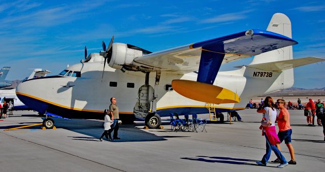 Grumman G-111 Albatross (N7973B) - N7973B 1955 Grumman HU-16E Albatross C/N G-407 (1311) Amphibious Flying Boat - SA-16 USAFbr /JR2F-1 US Navybr /UF-1 USCGbr / redesignated as the HU-16 in 1962br /br /Las Vegas - Nellis AFB (LSV / KLSV)br /Aviation Nation 2016 Air Showbr /USA - Nevada, November 12, 2016br /Photo: TDelCoro
