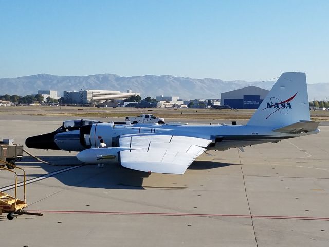 Martin WB-57 (N927NA) - NASAs WB-57 at Moffett Federal Airfield Nov 2016