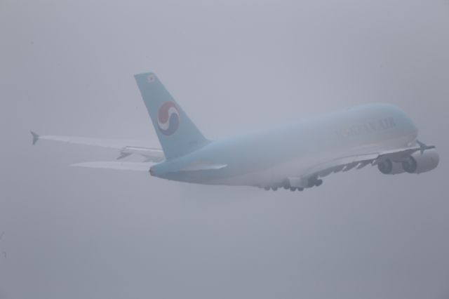 Airbus A380-800 (HL7619) - FOGGY SUMMER AFTERNOON