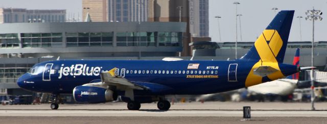 Airbus A320 (N775JB) - Please change the size to full screen to decrease the blurriness.