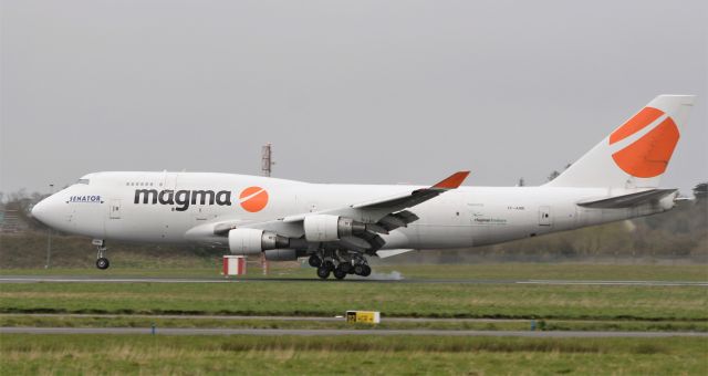 Boeing 747-400 (TF-AMI) - magma b747-412f tf-ami landing at shannon from liege 2/4/20.