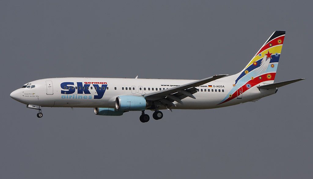D-AGSA — - landing approach in leipzig.