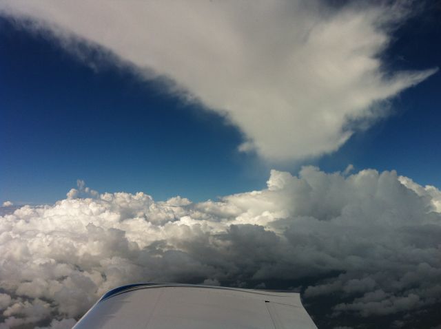 Vans RV-7 (N374BD) - Cruising to South Padre Island -- Thunderstorm remnant...