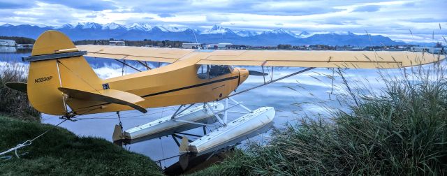 Piper L-18B Cub Special (N333GP) - Lake Hood Float Slips, Anchorage, AK