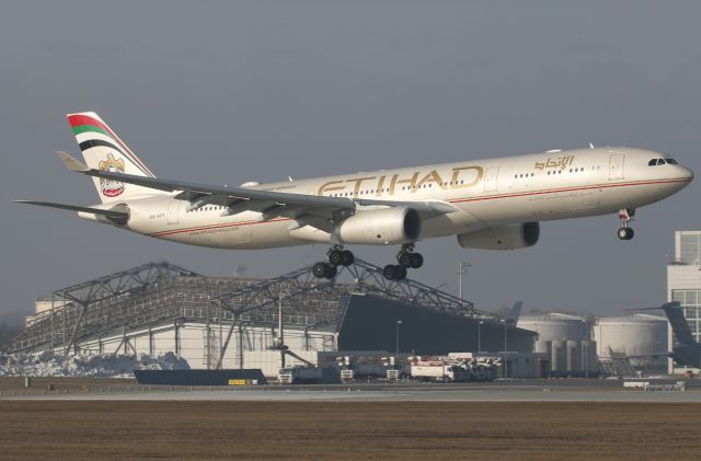 Airbus A330-300 (A6-AFE) - In the background C-17 and Il-96.