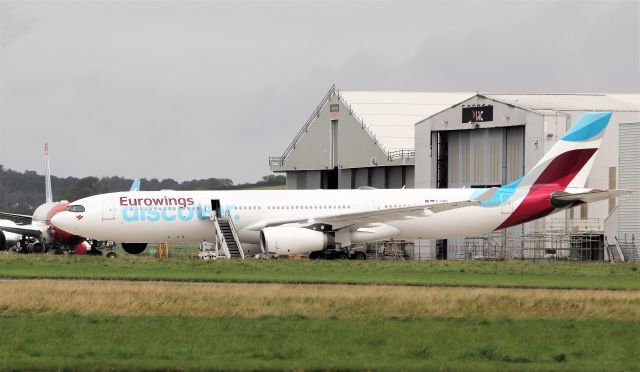 Airbus A330-300 (D-AIKH) - eurowings discover a330-343 d-aikh after painting by iac at shannon 20/9/21.