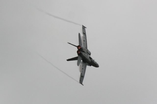 McDonnell Douglas FA-18 Hornet (N163446) - US Navys F/A-18 Hornet performs during the 2012 Florida International Airshow