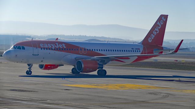 Airbus A320 (HB-JXM) - It was cool on this day (16th Feb 2019) at the Euro-Airport.