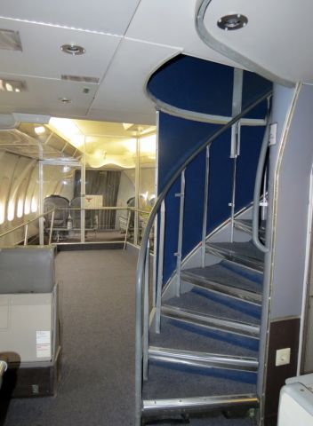 Boeing 747-200 (D-ABYM) - Stairs to upper deck - Technic Museum Speyer