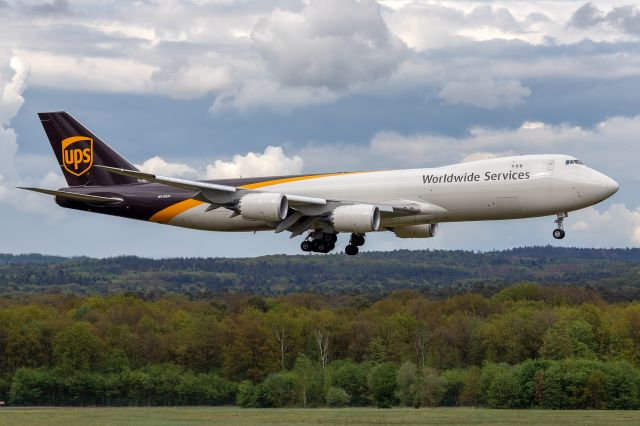 BOEING 747-8 (N610UP) - N610UP - Boeing 747-8F - United Parcel Service (UPS) on short final at RWY 14L at the cologne airport