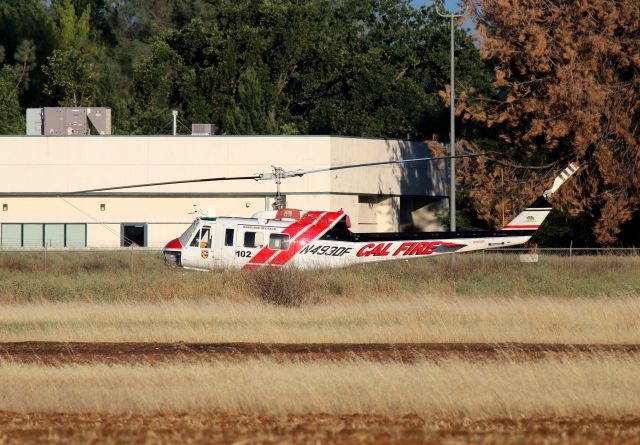 N493DF — - KRDD - Calfire Copter 102 was RON at Redding - This Kneeland Helitack Copter was here today 7-1-2016. click full.