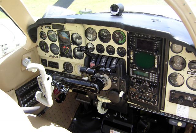 Beechcraft Baron (58) (ZS-SLN) - At Ermelo, South Africa. ELEV 5,800ft.